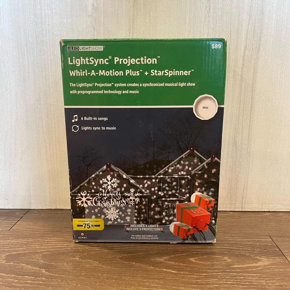 Christmas LED Lightshow Projection LightSync with Sound Clear
